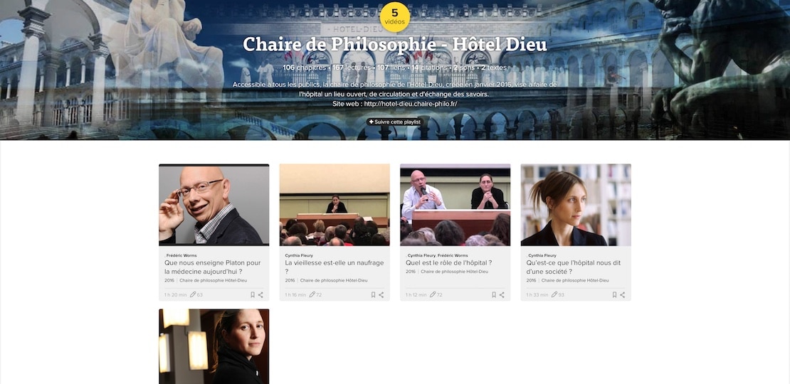 La Chaîne de la Chaire sur SAM Network