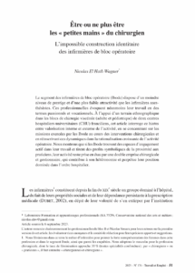 Article de Nicolas El Haïk-Wagner