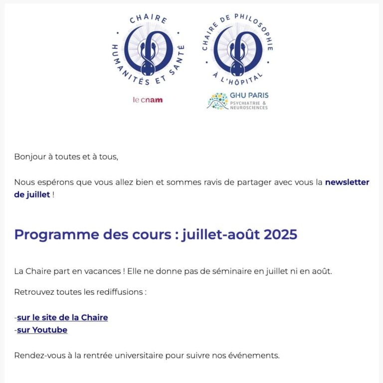 Visuel de la NL de juillet 2025